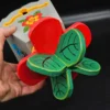 Drewniana ręcznie malowana osłonka na doniczkę folk art