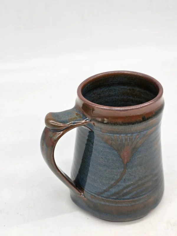 Unikatowy kufel ceramiczny Al-Habib Pottery Nigeria rzemiosło 600 ml
