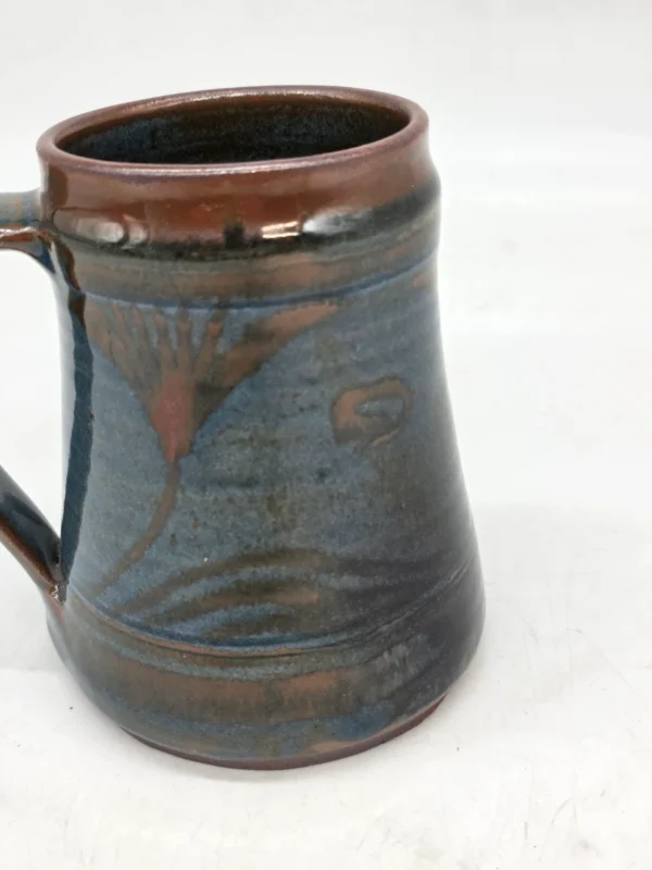 Unikatowy kufel ceramiczny Al-Habib Pottery Nigeria rzemiosło 600 ml