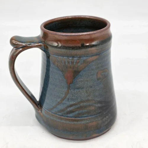 Unikatowy kufel ceramiczny Al-Habib Pottery Nigeria rzemiosło 600 ml