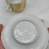 Kolekcjonerska filiżanka ze spodkiem porcelana relief Zum Andenken pamiątkowa