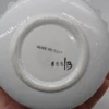 Ceramiczna biała bonboniera misa z pokrywką dekoracja kwiaty 3D