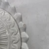 Ceramiczna biała bonboniera misa z pokrywką dekoracja kwiaty 3D