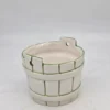Ceramiczna osłonka doniczka wiaderko retro S. Decoré