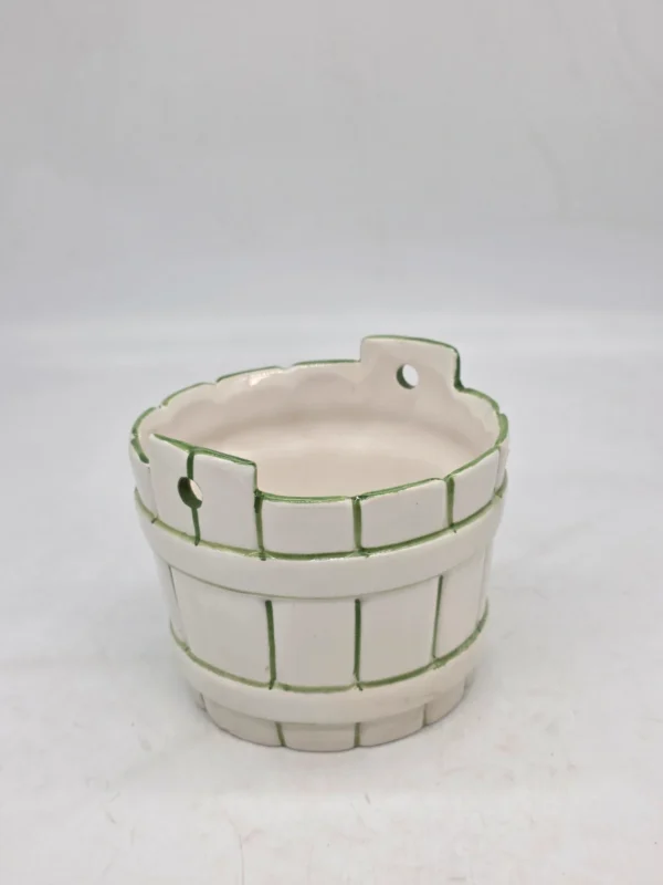 Ceramiczna osłonka doniczka wiaderko retro S. Decoré