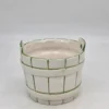 Ceramiczna osłonka doniczka wiaderko retro S. Decoré
