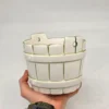 Ceramiczna osłonka doniczka wiaderko retro S. Decoré