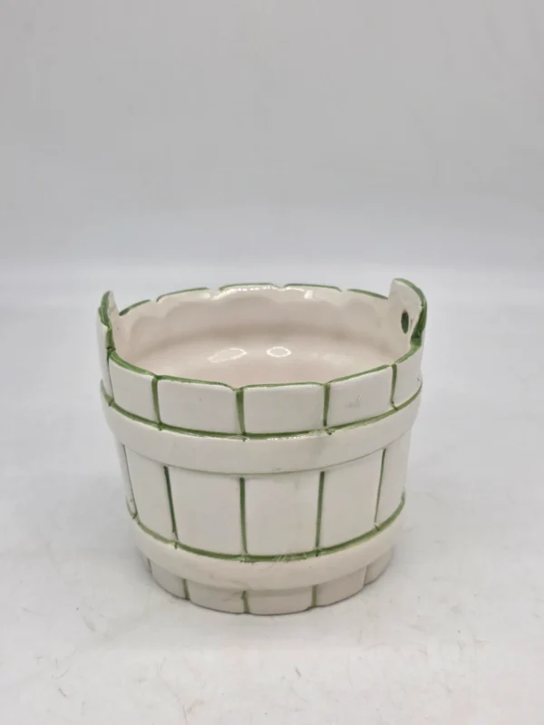 Ceramiczna osłonka doniczka wiaderko retro S. Decoré
