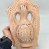 Dekoracyjna płaskorzeźba ścienna amfora terakota ażur 38x22 cm