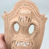 Dekoracyjna płaskorzeźba ścienna amfora terakota ażur 38x22 cm