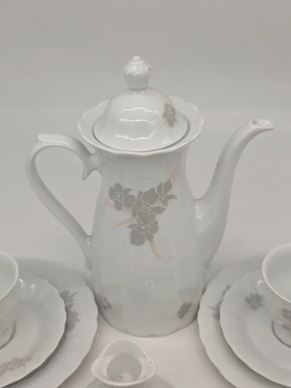 Eschenbach Bavaria serwis kawowy porcelana 4 os kwiaty 14 elementów