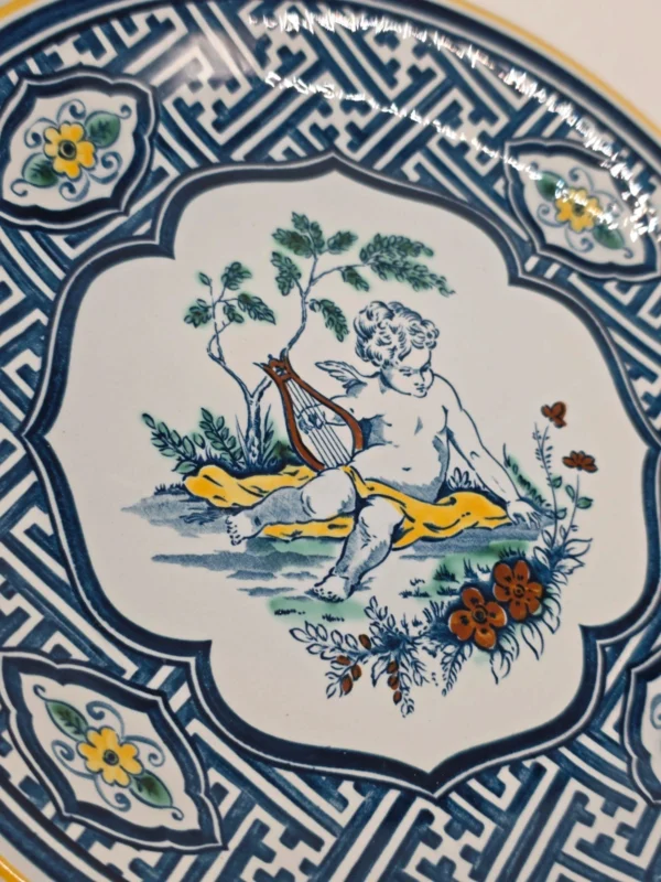 Villeroy Boch Haarlem talerz dekoracyjny unikat 1976 cherub 24 cm