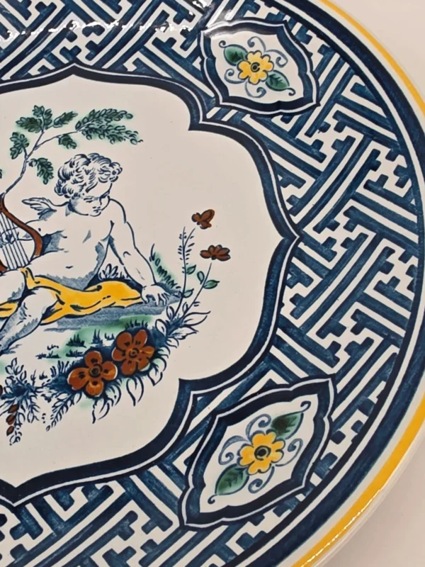 Villeroy Boch Haarlem talerz dekoracyjny unikat 1976 cherub 24 cm