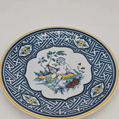 Villeroy Boch Haarlem talerz dekoracyjny unikat 1976 cherub 24 cm