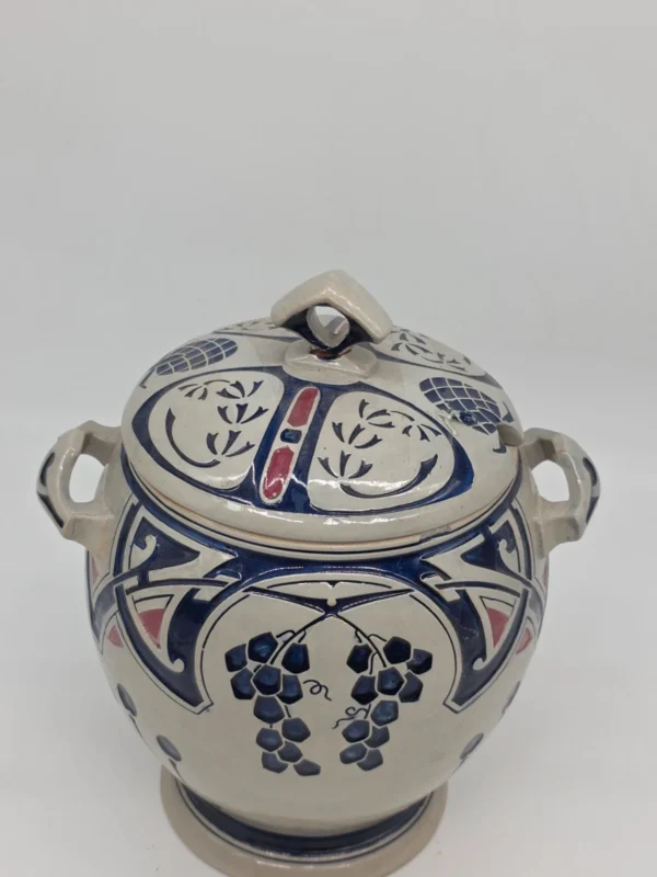 Waza Rumtopf Reinhold Merkelbach Grenzhausen secesja kamionka sygnatura 34 cm