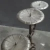 Świecznik kuty potrójny kowalski duży stojący 85 cm