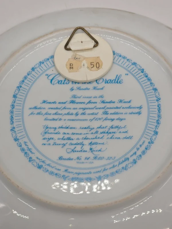 Talerz kolekcjonerski Sandra Kuck Cats in the Cradle fine china 21.5 cm
