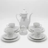 Eschenbach Bavaria serwis kawowy porcelana 4 os kwiaty 14 elementów
