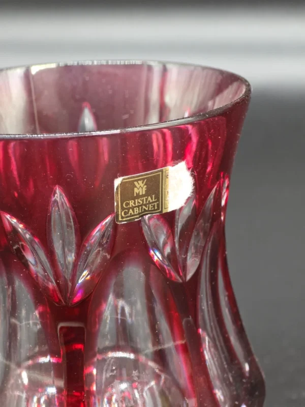 Kryształowa szklanka WMF Cristal Cabinet rubinowa 12,5 cm