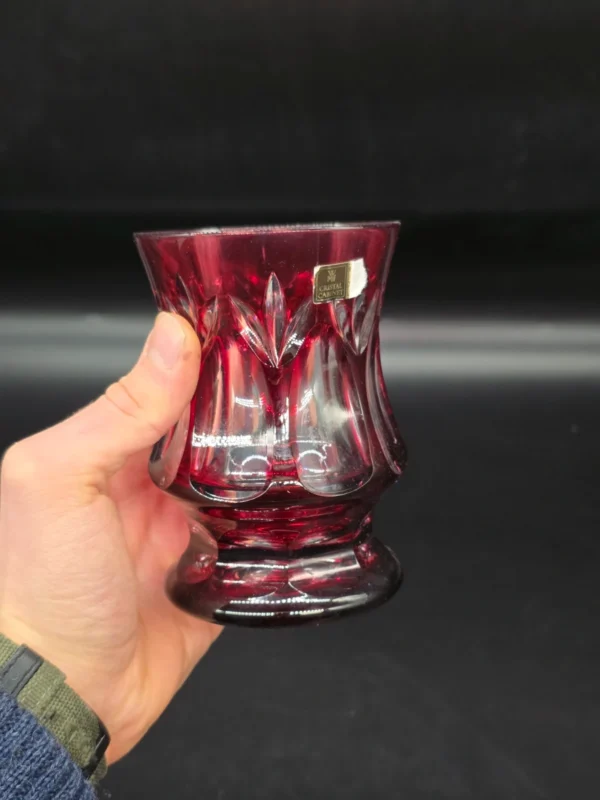 Kryształowa szklanka WMF Cristal Cabinet rubinowa 12,5 cm