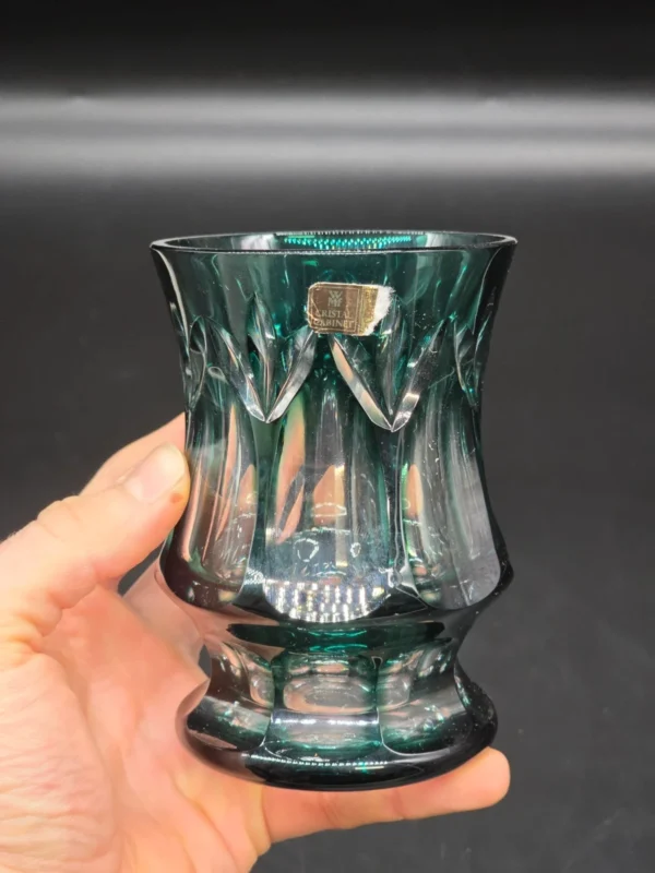 Kryształowa szklanka WMF Cristal Cabinet szmaragdowa 12,5 cm