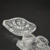Szklany pojemnik łabędź maselnica bomboniera szkło vintage 10 cm
