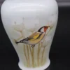 Porcelanowa waza z pokrywką motyw ptaka Szczygieł 24 cm