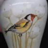 Porcelanowa waza z pokrywką motyw ptaka Szczygieł 24 cm