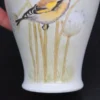 Porcelanowa waza z pokrywką motyw ptaka Szczygieł 24 cm