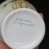 Porcelanowa waza z pokrywką motyw ptaka Szczygieł 24 cm