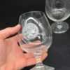 Kieliszki do koniaku z cynowymi medalionami zestaw 2 sztuki