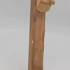 Duży drewniany krzyż rzeźba Chrystusa rękodzieło ludowe 72 cm