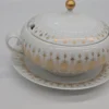 Waza do zupy z paterą Hutschenreuther Tirschenreuth złocona porcelana