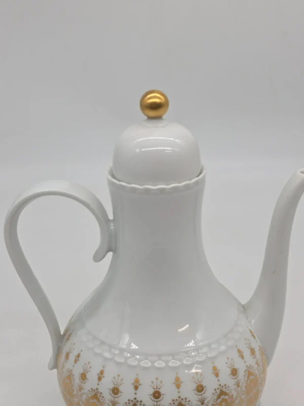 Dzbanek do kawy herbaty Hutschenreuther Tirschenreuth porcelana złocona zestaw