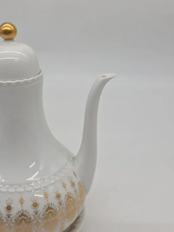 Dzbanek do kawy herbaty Hutschenreuther Tirschenreuth porcelana złocona zestaw