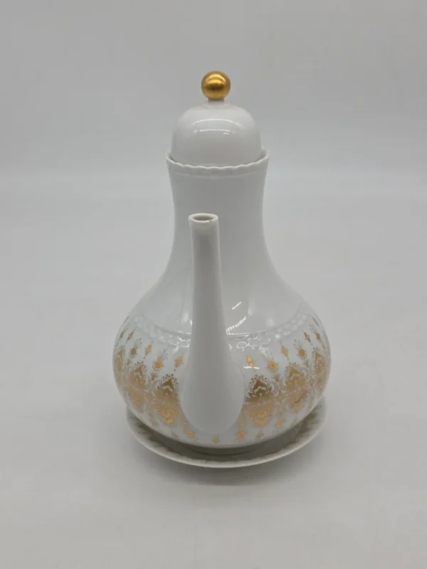 Dzbanek do kawy herbaty Hutschenreuther Tirschenreuth porcelana złocona zestaw