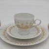 Serwis do kawy Hutschenreuther Tirschenreuth porcelana złocona komplet 5 el.