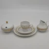 Serwis do kawy Hutschenreuther Tirschenreuth porcelana złocona komplet 5 el.