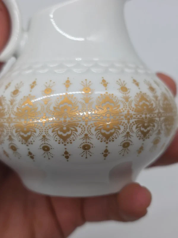 Serwis do kawy Hutschenreuther Tirschenreuth porcelana złocona komplet 5 el.
