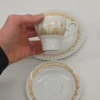 Serwis do kawy Hutschenreuther Tirschenreuth porcelana złocona komplet 5 el.