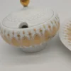 Serwis do kawy Hutschenreuther Tirschenreuth porcelana złocona komplet 5 el.