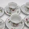 Serwis kawowy Wawel porcelana róże komplet dla 5 osób 10 elementów