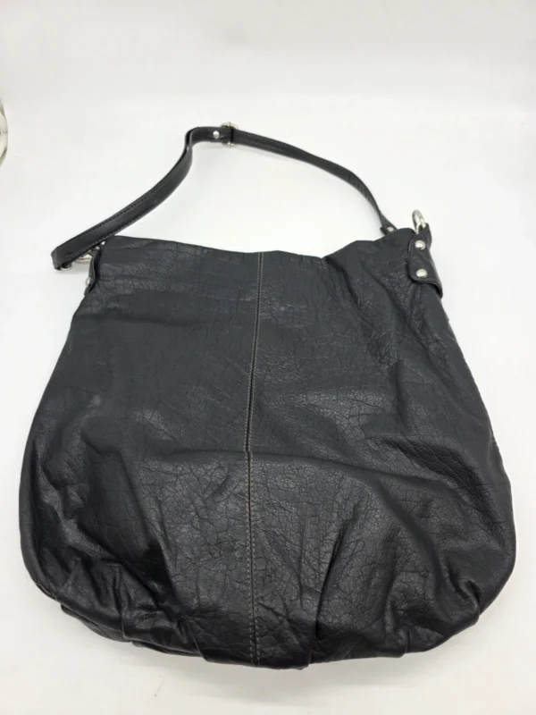 Czarna skórzana torebka Estelle hobo duża shopperka skóra naturalna