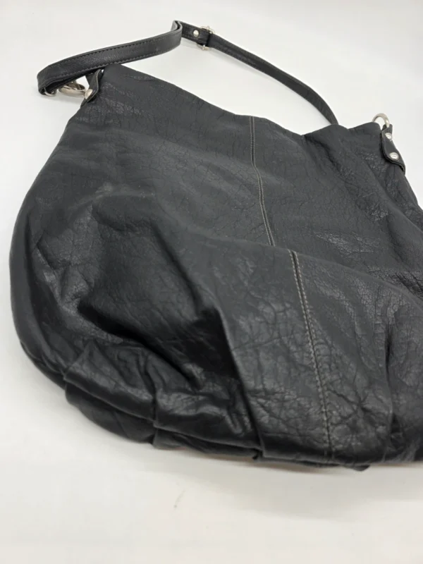 Czarna skórzana torebka Estelle hobo duża shopperka skóra naturalna