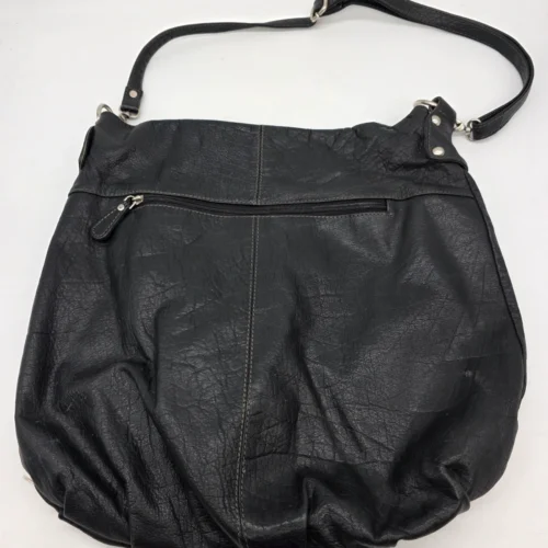Czarna skórzana torebka Estelle hobo duża shopperka skóra naturalna