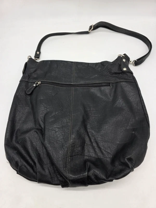 Czarna skórzana torebka Estelle hobo duża shopperka skóra naturalna
