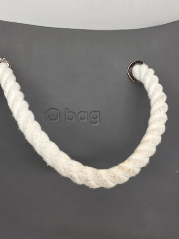 Torebka O bag szara antracytowa duża organizer liny