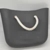 Torebka O bag szara antracytowa duża organizer liny