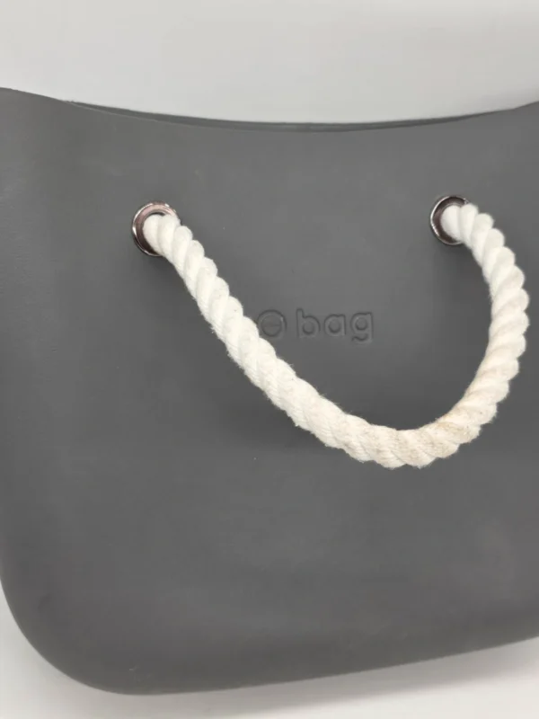 Torebka O bag szara antracytowa duża organizer liny