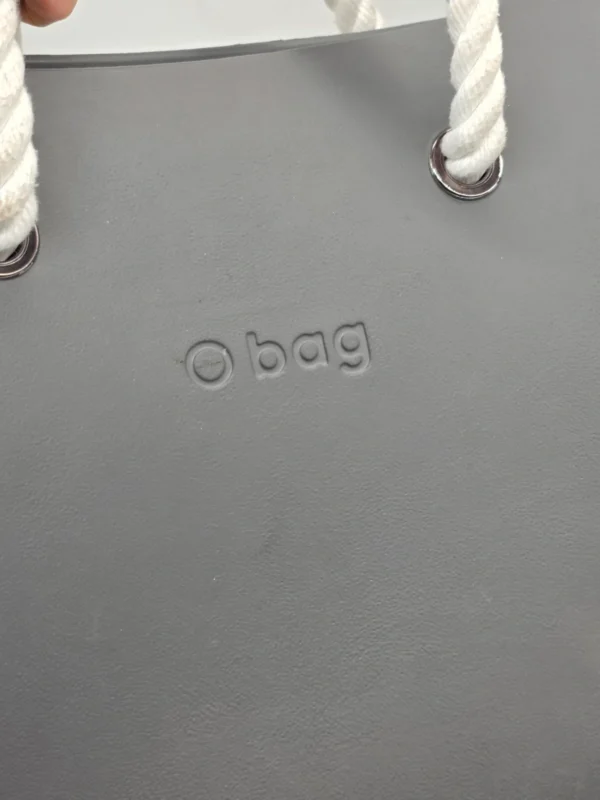 Torebka O bag szara antracytowa duża organizer liny